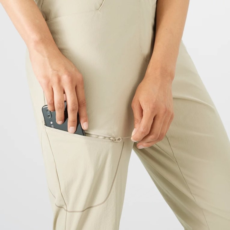 Beige Salomon Wayfarer Women's Sport Pants | IE YZ3876